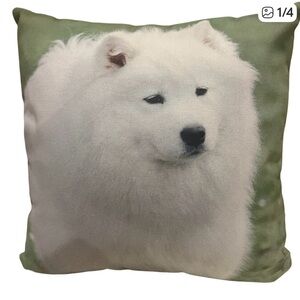 Adorable Samoyed pillow